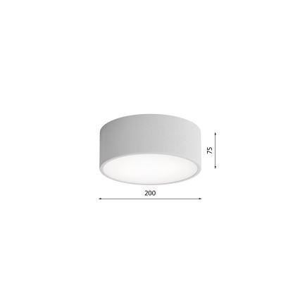Brilagi - Lubinis šviestuvas su jutikliu CLARE 1xE27/24W/230V diametras 20 cm pilka