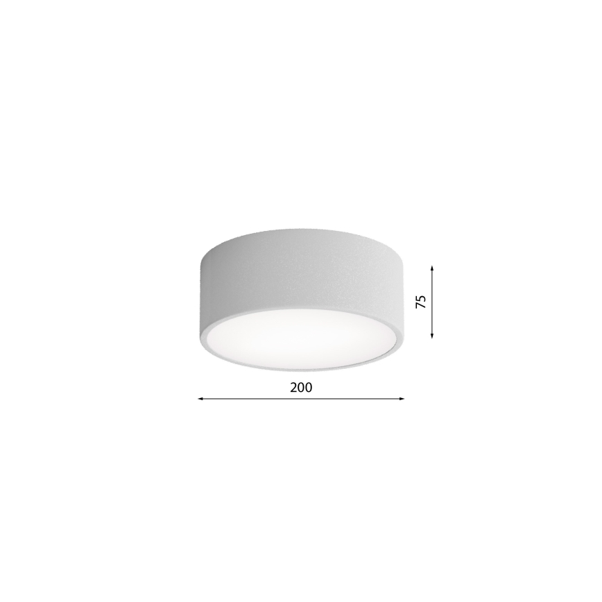 Brilagi - Lubinis šviestuvas su jutikliu CLARE 1xE27/24W/230V diametras 20 cm pilka