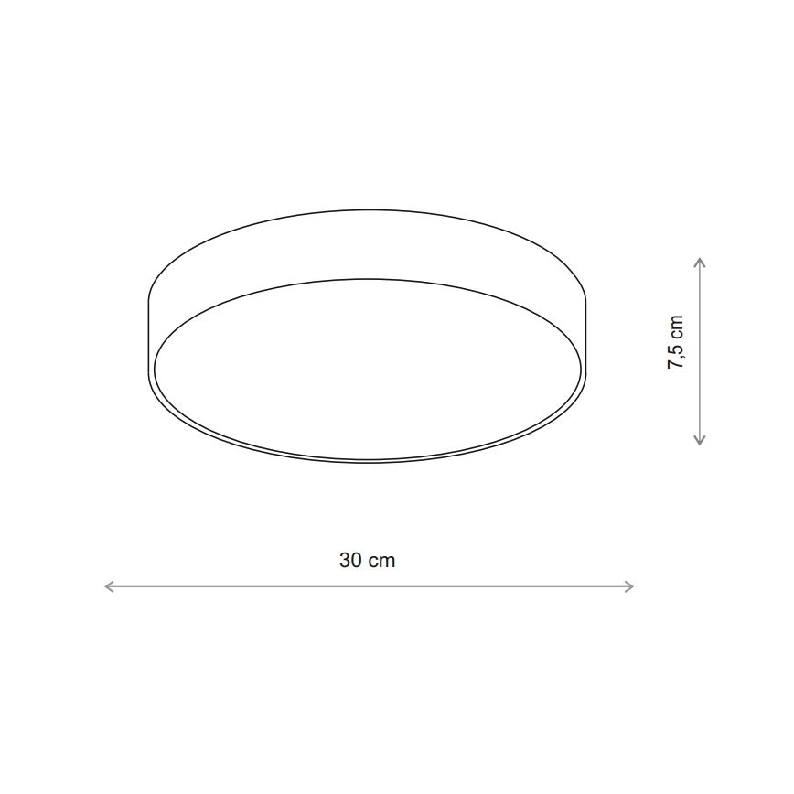 Brilagi - Lubinis šviestuvas su jutikliu CLARE 2xE27/24W/230V diametras 30 cm smėlio spalva