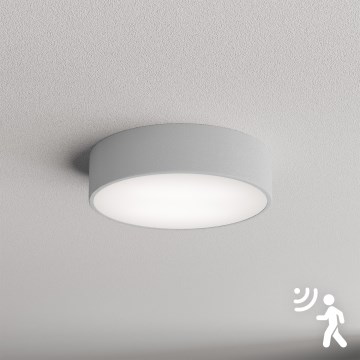 Brilagi - Lubinis šviestuvas su jutikliu CLARE 2xE27/40W/230V diametras 30 cm pilka