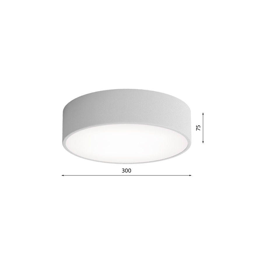 Brilagi - Lubinis šviestuvas su jutikliu CLARE 2xE27/40W/230V diametras 30 cm pilka