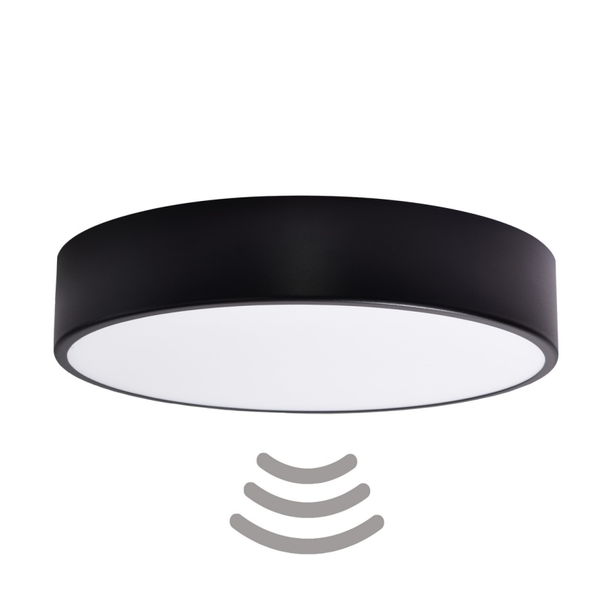 Brilagi - Lubinis šviestuvas su jutikliu CLARE 3xE27/24W/230V diametras 40 cm juoda