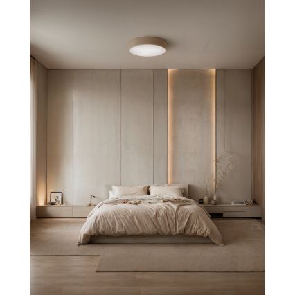 Brilagi - Lubinis šviestuvas su jutikliu CLARE 3xE27/24W/230V diametras 40 cm smėlio spalva