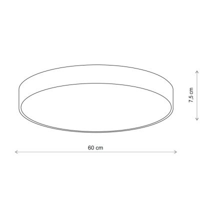 Brilagi - Lubinis šviestuvas su jutikliu CLARE 5xE27/40W/230V diametras 60 cm smėlio spalva