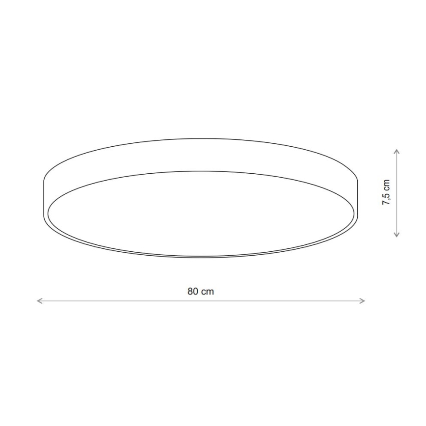 Brilagi - Lubinis šviestuvas su jutikliu CLARE 6xE27/24W/230V diametras 80 cm smėlio spalva