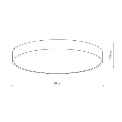 Brilagi - Lubinis šviestuvas su jutikliu CLARE 6xE27/40W/230V diametras 80 cm smėlio spalva