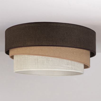 Brilagi - lubinis šviestuvas TRIO 1xE27/60W/230V skersmuo 40 cm rudas/smėlinis/baltas