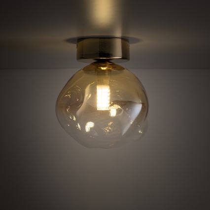 Brilagi - Lubinis šviestuvas VULCANO 1xG9/8W/230V auksinė/dūminė smėlio spalvos