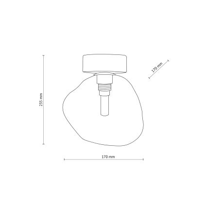 Brilagi - Lubinis šviestuvas VULCANO 1xG9/8W/230V juoda/dūminė juoda
