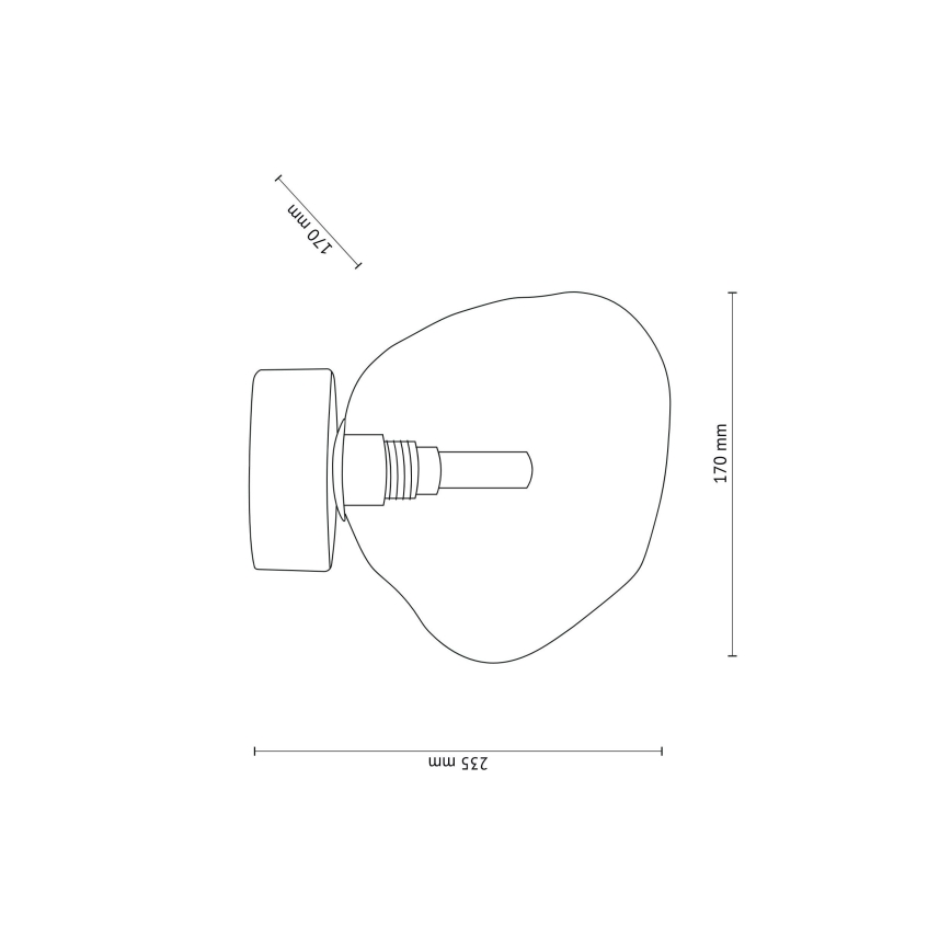 Brilagi - Lubinis šviestuvas VULCANO 1xG9/8W/230V ruda/dūminė smėlio spalva