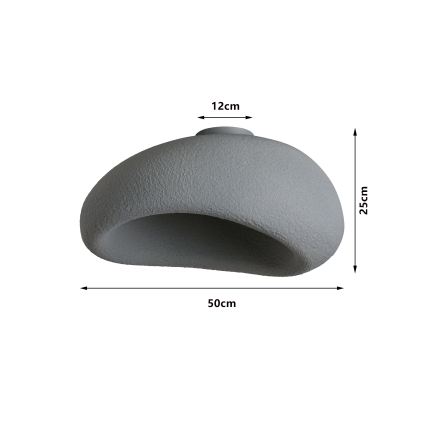 BRILAGI - Lubinis šviestuvas WABI SABI 1xE27/60W/230V Ø 50 cm, pilkas