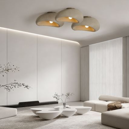 BRILAGI - Lubinis šviestuvas WABI SABI 1xE27/60W/230V Ø 50 cm smėlinis