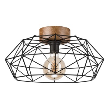 Brilagi - Lubinis šviestuvas WOODY BASKET 1xE27/60W/230V ąžuolas riešutas