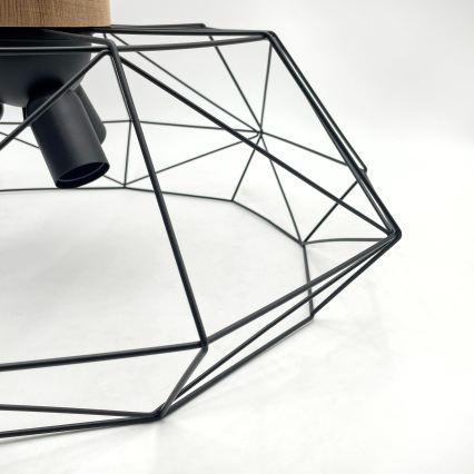 Brilagi - lubinis šviestuvas WOODY BASKET 3xE27/60W/230V skersmuo 60 cm, ąžuolas