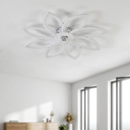 Brilagi - Dimeriuojamas LED lubų ventiliatorius LED/43W/230V 3000-6500K skersmuo 90 cm baltas + nuotolinio valdymo pultas