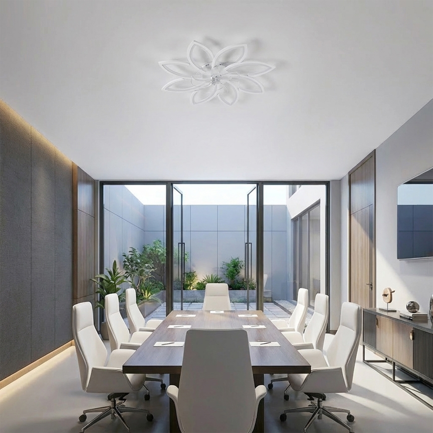 Brilagi - Dimeriuojamas LED lubų ventiliatorius LED/43W/230V 3000-6500K skersmuo 90 cm baltas + nuotolinio valdymo pultas