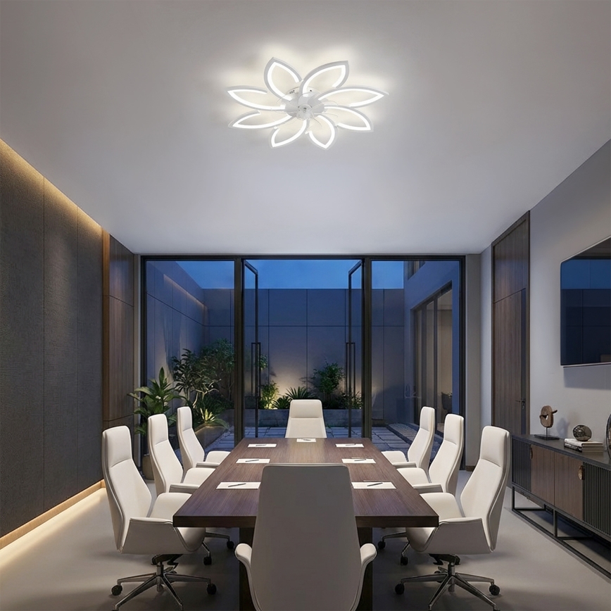 Brilagi - Dimeriuojamas LED lubų ventiliatorius LED/43W/230V 3000-6500K skersmuo 90 cm baltas + nuotolinio valdymo pultas