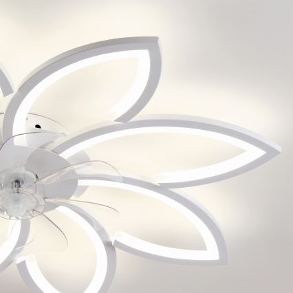 Brilagi - Dimeriuojamas LED lubų ventiliatorius LED/43W/230V 3000-6500K skersmuo 90 cm baltas + nuotolinio valdymo pultas