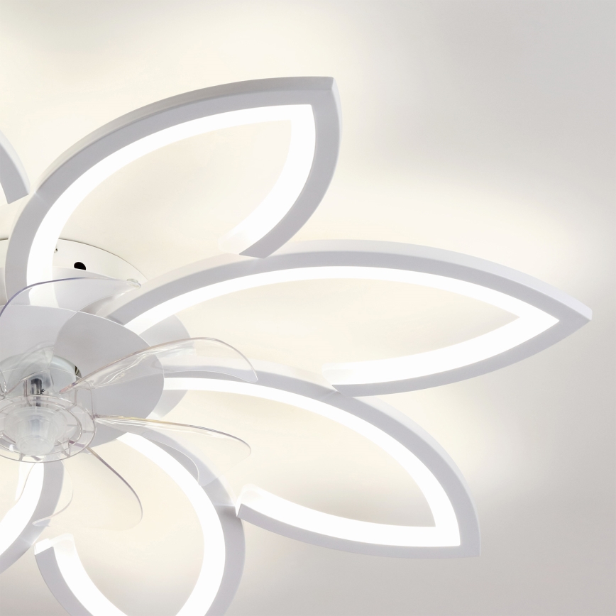Brilagi - Dimeriuojamas LED lubų ventiliatorius LED/43W/230V 3000-6500K skersmuo 90 cm baltas + nuotolinio valdymo pultas
