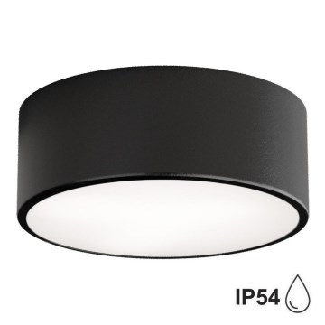 Brilagi - Lubinis vonios šviestuvas CLARE 1xE27/24W/230V diametras 20 cm IP54 juoda
