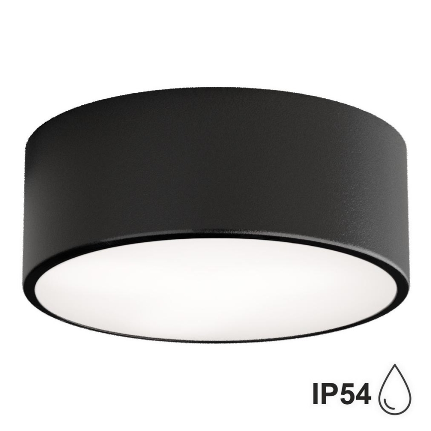 Brilagi - Lubinis vonios šviestuvas CLARE 1xE27/24W/230V diametras 20 cm IP54 juoda