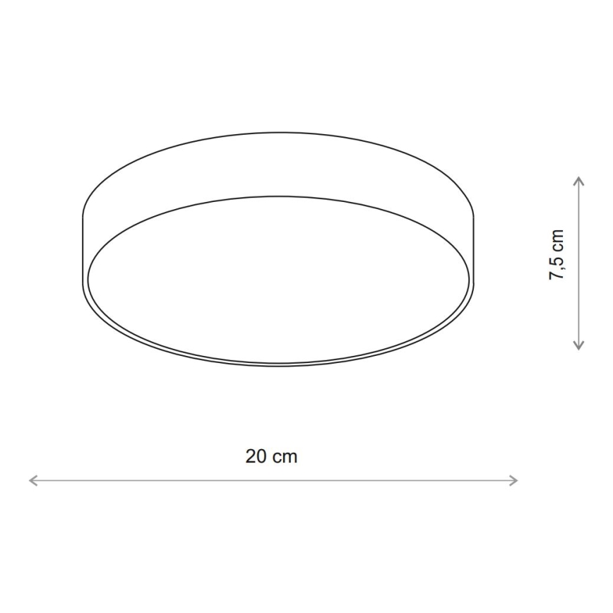 Brilagi - Lubinis vonios šviestuvas CLARE 1xE27/24W/230V diametras 20 cm IP54 smėlio spalva