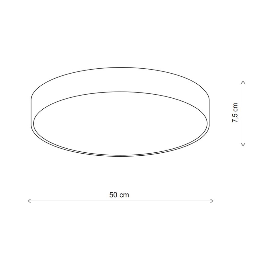 Brilagi - Lubinis vonios šviestuvas CLARE 4xE27/24W/230V diametras 50 cm IP54 smėlio spalva