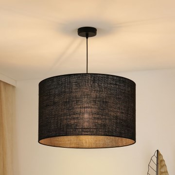 Brilagi - Lubų šviestuvas ant laido TUBES ROLLER 1xE27/15W/230V skersmuo 50 cm juodas