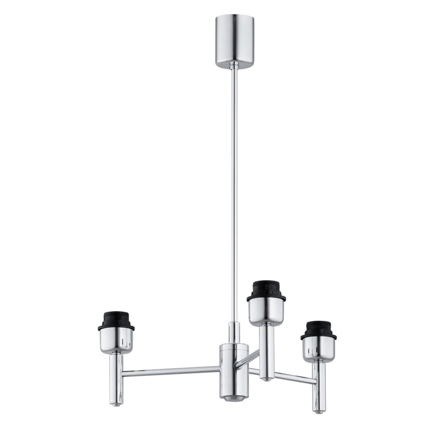 BRILAGI - lubų šviestuvas ant strypo MONTE 3xE27/60W/230V smėlio spalvos/blizgus chromas