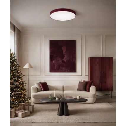 Brilagi - Lubų šviestuvas CLARE 4xE27/40W/230V, skersmuo 50 cm, bordo