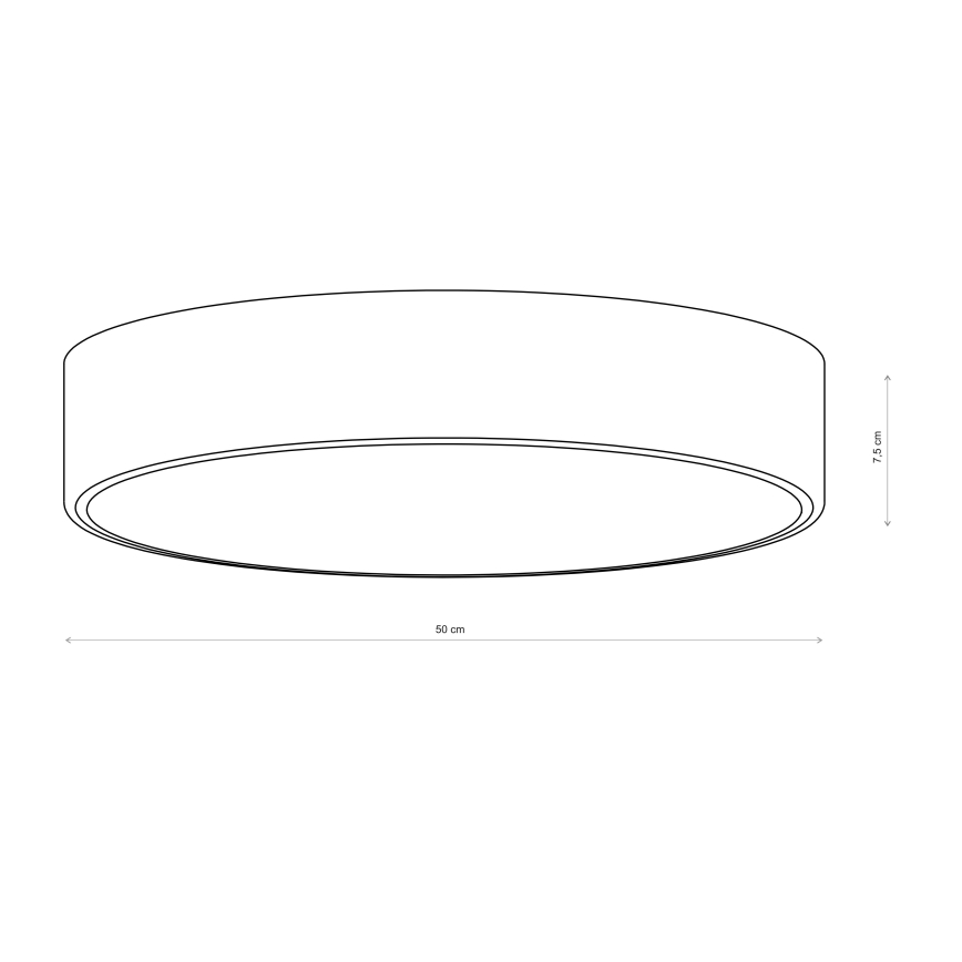 Brilagi - Lubų šviestuvas CLARE 4xE27/40W/230V, skersmuo 50 cm, bordo