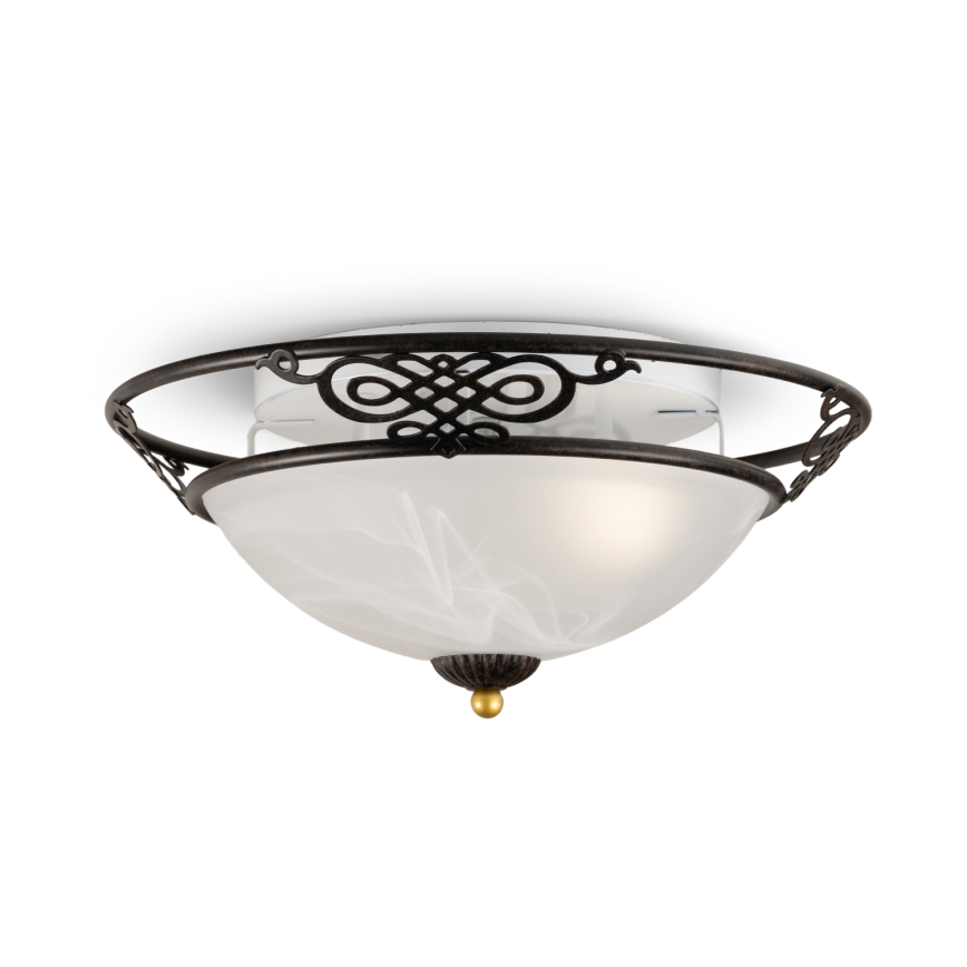 BRILAGI - lubų šviestuvas FRESCO 3xE27/40W/230V, skersmuo 48 cm, ruda