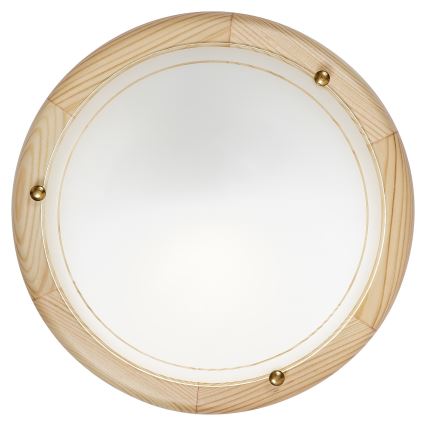 Brilagi - Lubų šviestuvas ORBIS 1xE27/60W/230V skersmuo 30 cm pušis