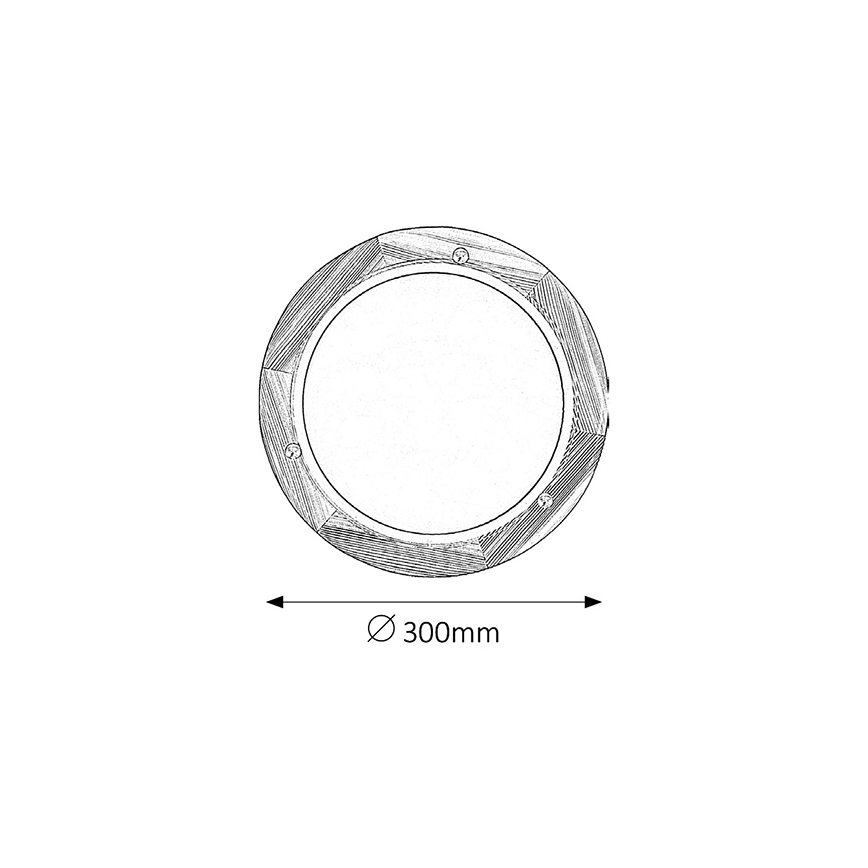 Brilagi - Lubų šviestuvas ORBIS 1xE27/60W/230V skersmuo 30 cm pušis