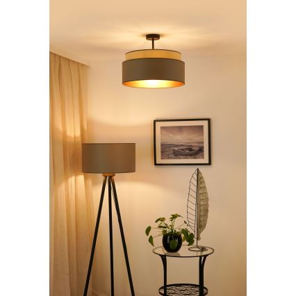 Brilagi - Lubinis šviestuvas OREGON VEGE 1xE27/15W/230V skersmuo 45 cm pilka