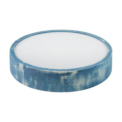 Brilagi - Lubų šviestuvas PINO 2xE27/15W/230V pušis/mėlyna skersmuo 37,5 cm