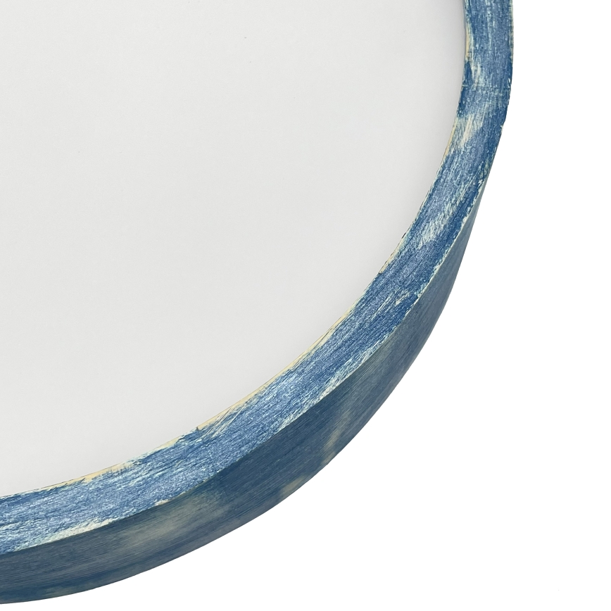 Brilagi - Lubų šviestuvas PINO 2xE27/15W/230V pušis/mėlyna skersmuo 37,5 cm