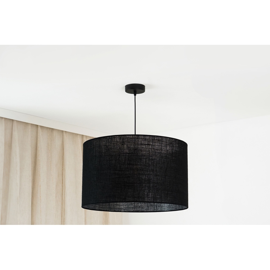 Brilagi - Lubų šviestuvas ant laido TUBES ROLLER 1xE27/15W/230V skersmuo 50 cm juodas