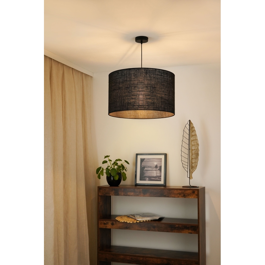 Brilagi - Lubų šviestuvas ant laido TUBES ROLLER 1xE27/15W/230V skersmuo 50 cm juodas