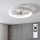 Brilagi - lubų ventiliatorius su reguliuojamu LED apšvietimu, LED 34 W, 230 V, 3000–6500 K, skersmuo 50 cm, baltas, su nuotoliniu valdymu