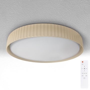 Brilagi - LUCIA dimeriuojamas LED lubinis šviestuvas LED/48W/230V 3000–6500K skersmuo 41 cm smėlio spalvos + nuotolinis valdymas