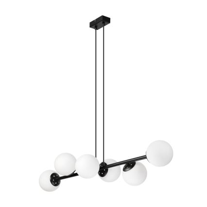 Brilagi - MALONY pakabinamas šviestuvas ant laido 6xE14/20W/230V juodas