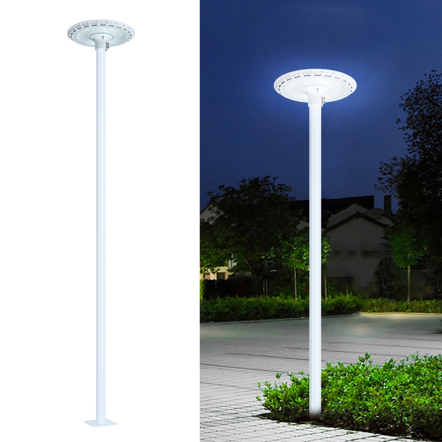 Brilagi - Metalinė strypas lauko apšvietimo stulpui URBAN 3 m stiebas skersmuo 58 mm baltas