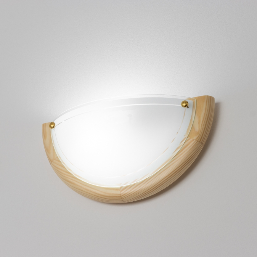 Brilagi – ORBIS sieninis šviestuvas 1x E27/60W/230V, 30 cm, pušis