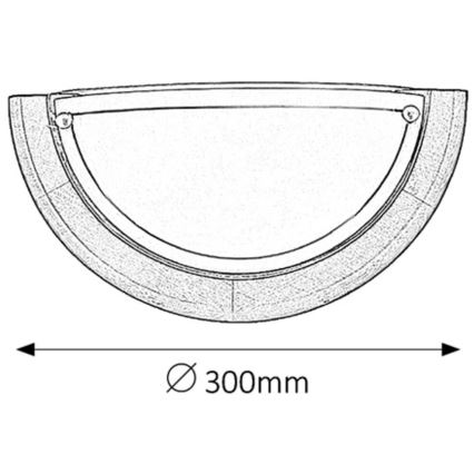 Brilagi – ORBIS sieninis šviestuvas 1x E27/60W/230V, 30 cm, pušis