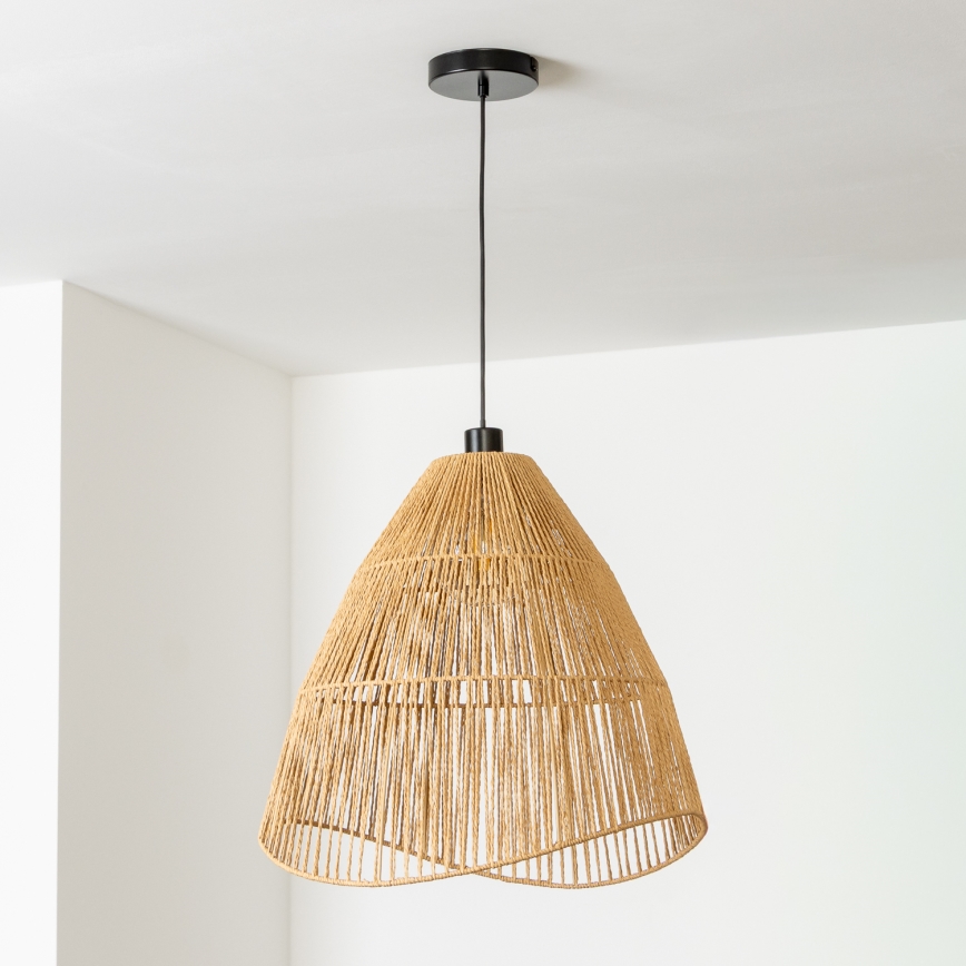 Brilagi - pakabinama LED liustra ant laido CERIA BOHO 1xE27/40W/230V skersmuo 50 cm ruda