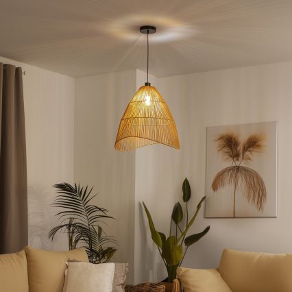 Brilagi - pakabinama LED liustra ant laido CERIA BOHO 1xE27/40W/230V skersmuo 50 cm ruda