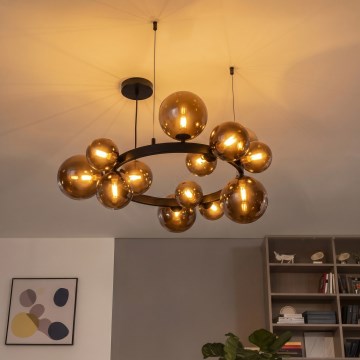 Brilagi - pakabinama LED liustra ant laido MILLA 15xG9/3W/230V ruda/dūminė ruda