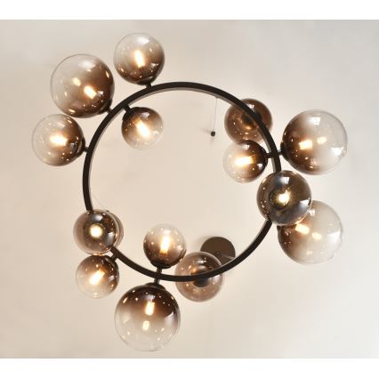 Brilagi - pakabinama LED liustra ant laido MILLA 15xG9/3W/230V ruda/dūminė ruda