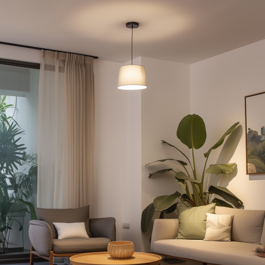 Brilagi - pakabinama LED liustra CERIA, 1xE27/40W/230V, skersmuo 30 cm, pilkos spalvos